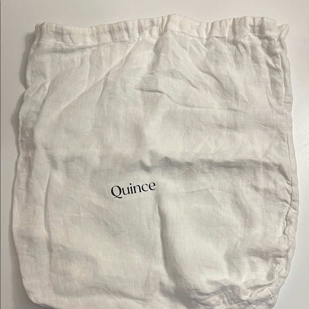 Quince Ivory Cotton Pouch
